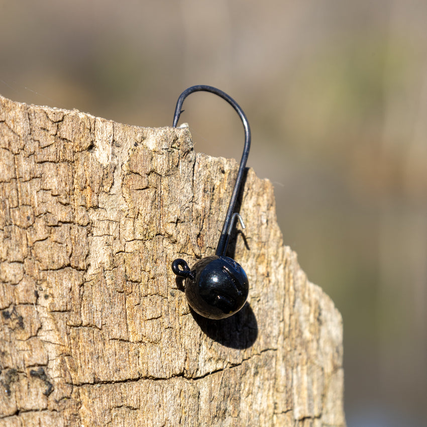 Reaction Tackle Lead Ball Jigs (10-Pack) – Premium Round Jig Heads for Stick Baits