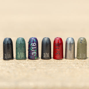 Reaction Tackle Tungsten Worm Weights / Bullet Shaped Sinkers