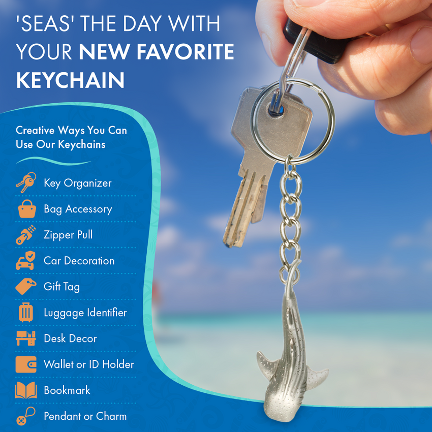 Clown Fish Keychain – Sea Life Collection - Pewter