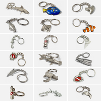 Whale Fluke Keychain – Sealife Collection - Pewter