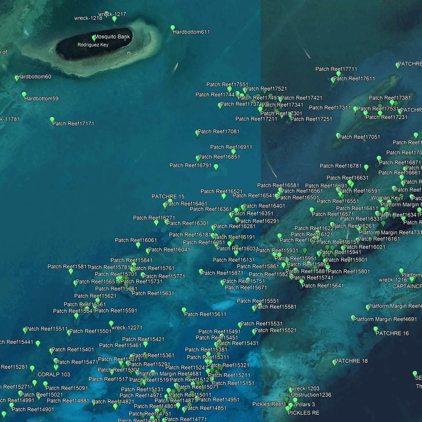 Islamorada Fishing Spots - Nearshore Numbers