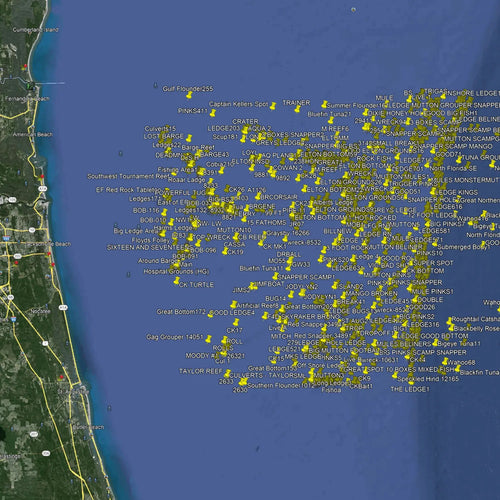 Jacksonville Fishing Spots - Offshore numbers