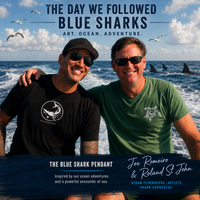 Joe Romeiro´s Blue Shark Necklace – Sterling Silver