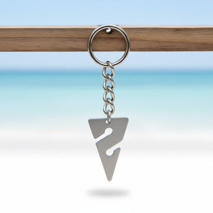 Line Arrow Keychain – Cave Diving Collection - Pewter
