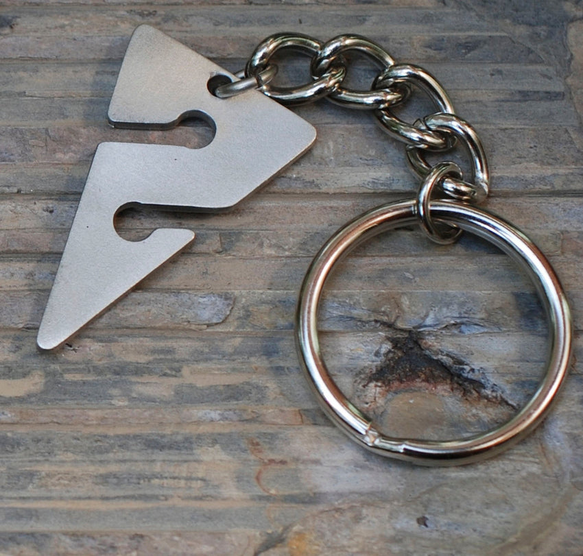 Line Arrow Keychain – Cave Diving Collection - Pewter