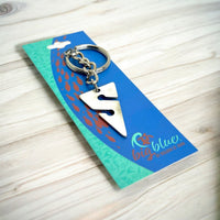 Line Arrow Keychain – Cave Diving Collection - Pewter
