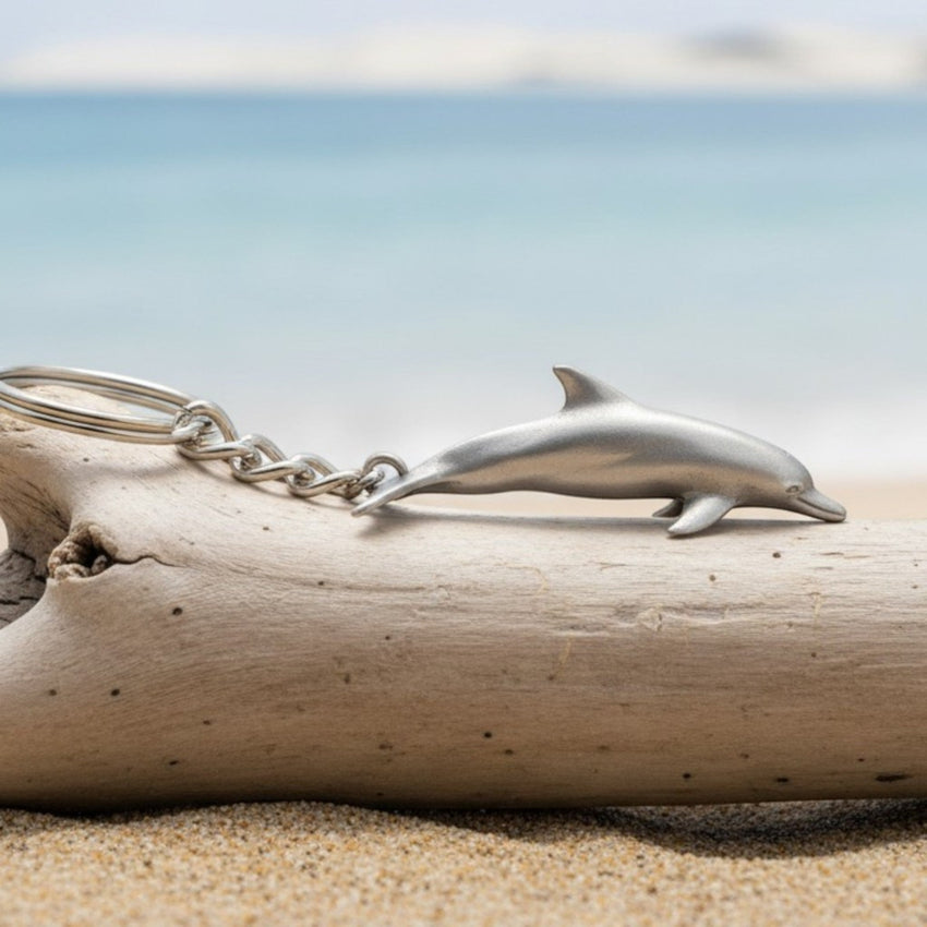 Dolphin Keychain – Sea Life Collection – Pewter