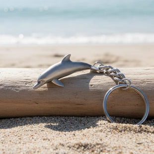 Dolphin Keychain – Sea Life Collection – Pewter