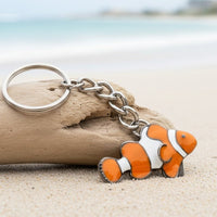 Clown Fish Keychain – Sea Life Collection - Pewter