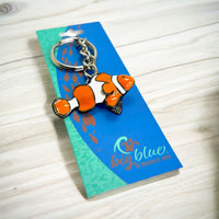 Clown Fish Keychain – Sea Life Collection - Pewter