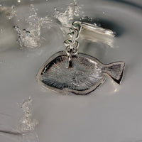 Blue Tang Fish Keychain – Sea Life Collection – Pewter