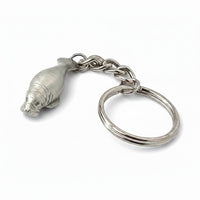 Manatee Keychain – Sea Life Collection - Pewter