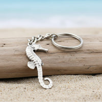 Seahorse Keychain – Sea Life Collection – Pewter
