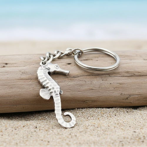 Seahorse Keychain – Sea Life Collection – Pewter