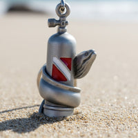 Moray Eel with Scuba Tank Key Chain - Diver´s Collection - Lead-Free Pewter