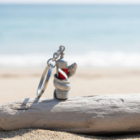 Moray Eel with Scuba Tank Key Chain - Diver´s Collection - Lead-Free Pewter
