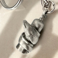 Moray Eel with Scuba Tank Key Chain - Diver´s Collection - Lead-Free Pewter