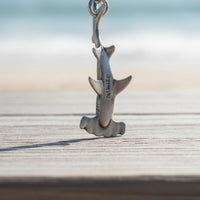 Hammerhead Shark Keychain - Sea Life Collection - Pewter