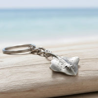 Stingray Keychain – Sea Life Collection – Pewter