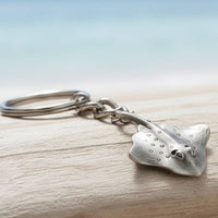 Stingray Keychain – Sea Life Collection – Pewter