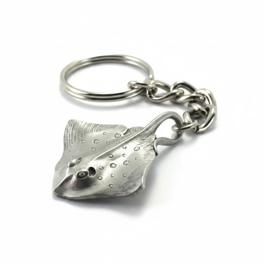 Stingray Keychain – Sea Life Collection – Pewter