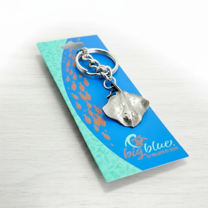 Stingray Keychain – Sea Life Collection – Pewter