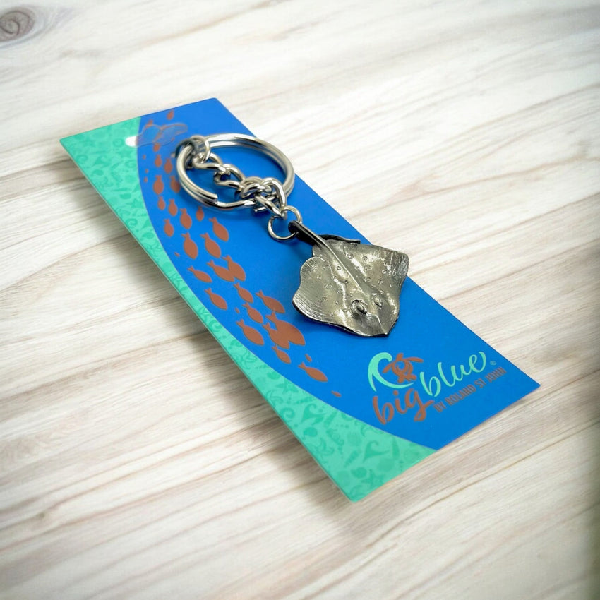Stingray Keychain – Sea Life Collection – Pewter