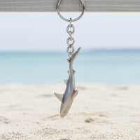 Grey Reef Shark Keychain – Sea Life Collection – Pewter