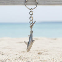Grey Reef Shark Keychain – Sea Life Collection – Pewter
