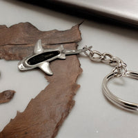 Grey Reef Shark Keychain – Sea Life Collection – Pewter