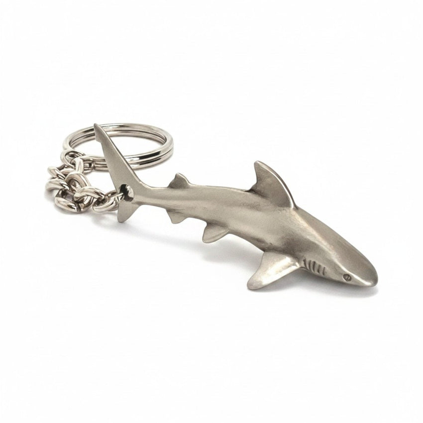 Grey Reef Shark Keychain – Sea Life Collection – Pewter