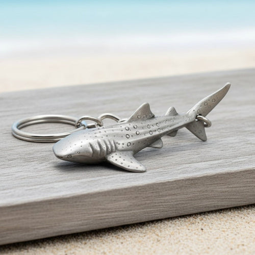 Whale Shark Keychain – Sea Life Collection – Pewter