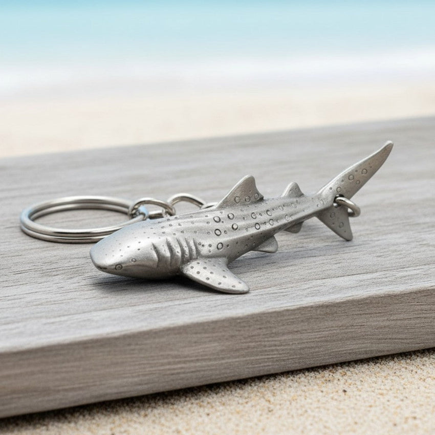 Whale Shark Keychain – Sea Life Collection – Pewter