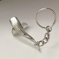 Whale Shark Keychain – Sea Life Collection – Pewter