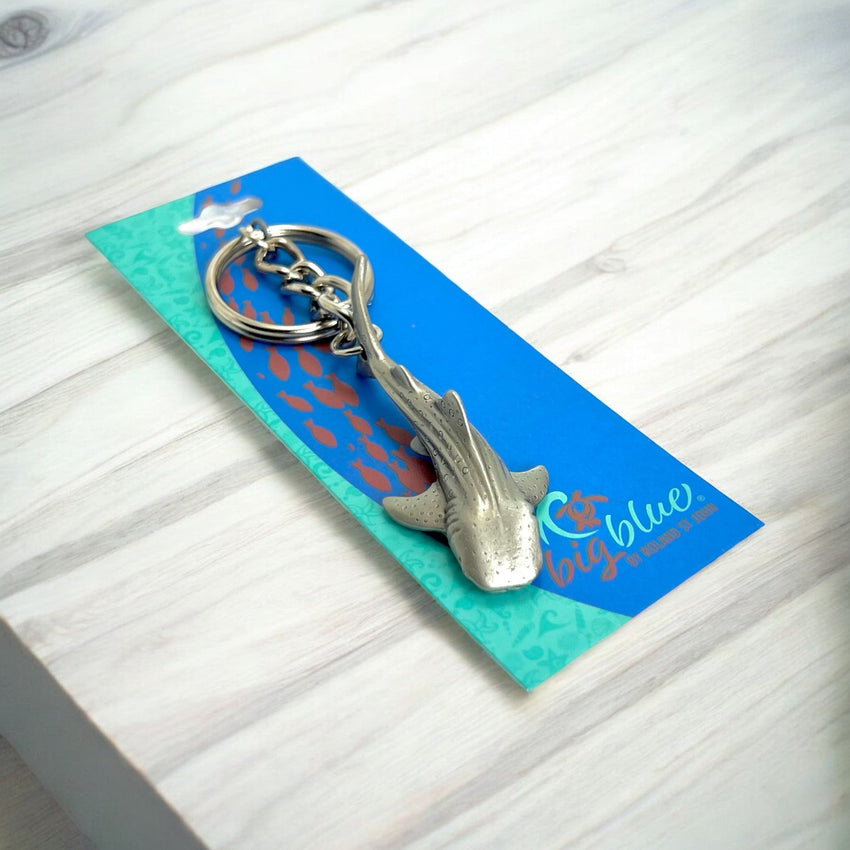 Whale Shark Keychain – Sea Life Collection – Pewter