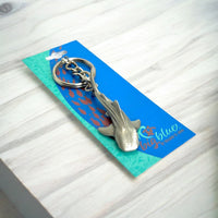 Whale Shark Keychain – Sea Life Collection – Pewter