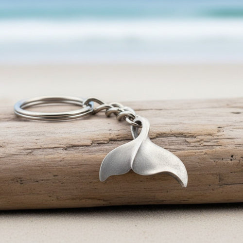 Whale Fluke Keychain – Sealife Collection - Pewter