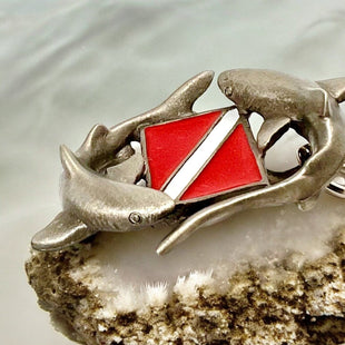 Shark Diver Pin – Diver´s Collection - Pewter