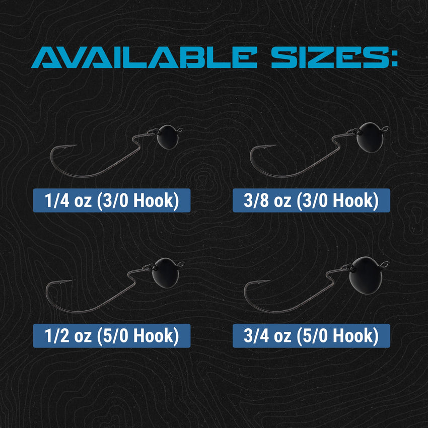 Reaction Tackle Lead Swing Football Jigs - 5-PACK