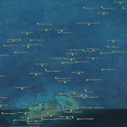Key West Fishing Spots - Coastal Numbers