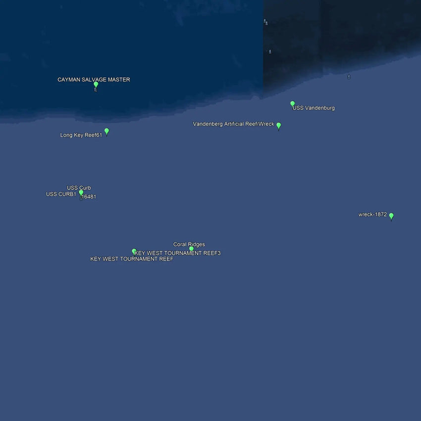 Key West Fishing Spots - Offshore Numbers