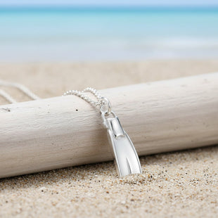 Dive Fin Necklace – Diver’s Collection – Sterling Silver