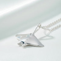 Manta Ray Necklace – Mini Sterling Collection – Sterling Silver