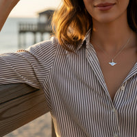Manta Ray Necklace – Mini Sterling Collection – Sterling Silver