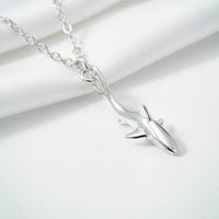 Reef Shark Necklace - Mini Sterling Collection - Sterling Silver