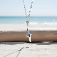 Reef Shark Necklace - Mini Sterling Collection - Sterling Silver