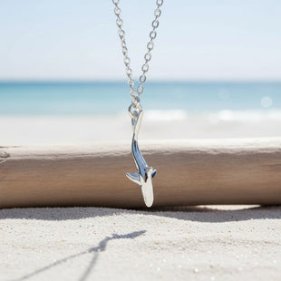 Reef Shark Necklace - Mini Sterling Collection - Sterling Silver