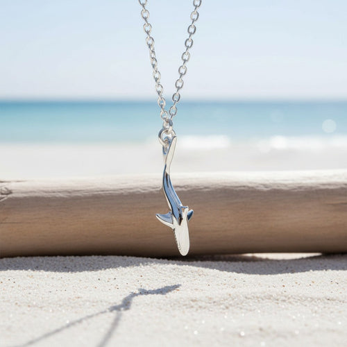 Reef Shark Necklace - Mini Sterling Collection - Sterling Silver