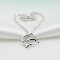 "Frenzy" Shark Necklace – Mini Sterling Collection - Sterling Silver