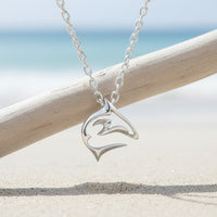 "Frenzy" Shark Necklace – Mini Sterling Collection - Sterling Silver